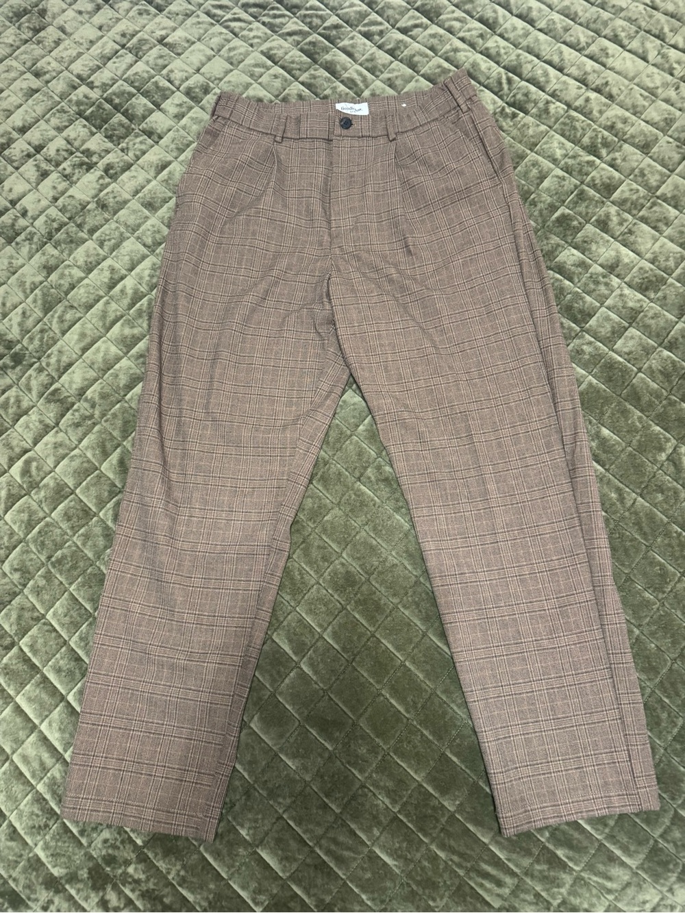 Goodfellow & Co Brown Plaid Chinos